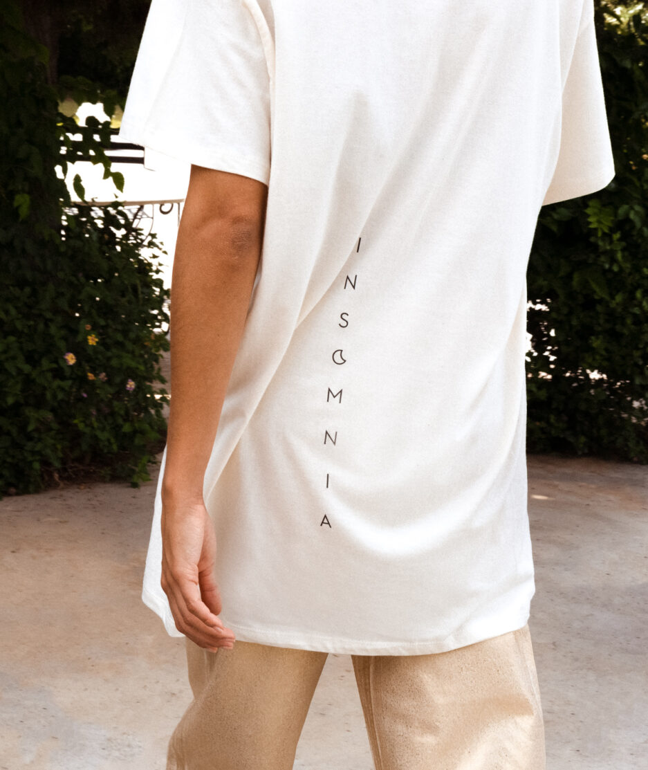 INSOMNIA-Oversize Off White INSOMNIA T-Shirt-2